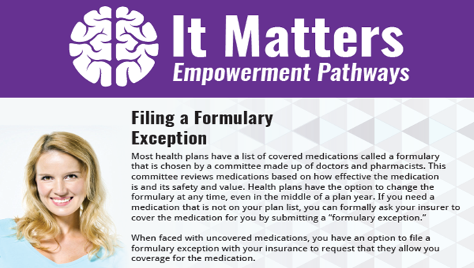 Filing a Formulary Exception