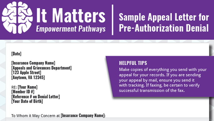 Sample Appeal Letter For Pre Authorization Denial Education Resource 9357