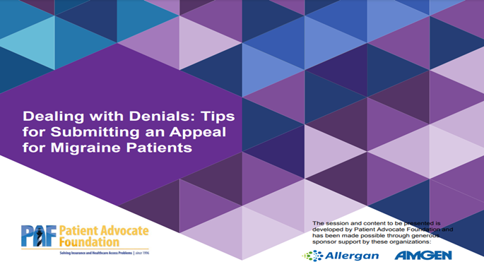 Migraine Matters: Tips for Submitting an Appeal for Migraine Patients
