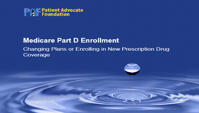 Medicare Part D Open Enrollment Basics - Education Resource Library