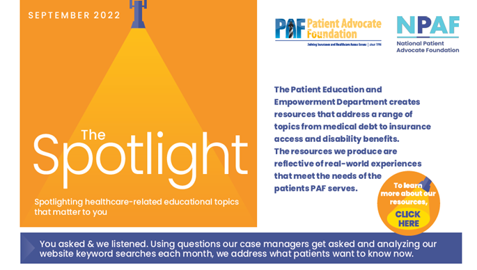 The Spotlight September 2022: Getting the Most From Your Health Insurance