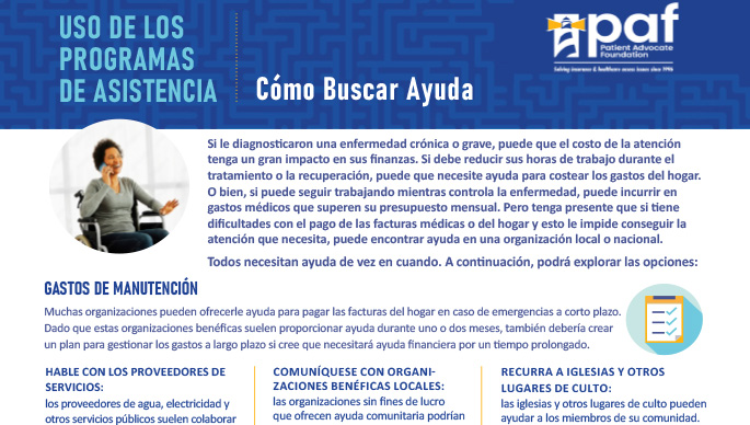 Uso de los programas de asistencia: cómo buscar ayuda