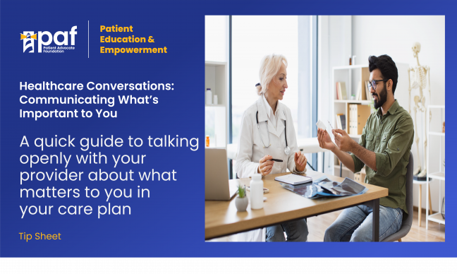 Healthcare Conversations: Communicating What’s Important to You