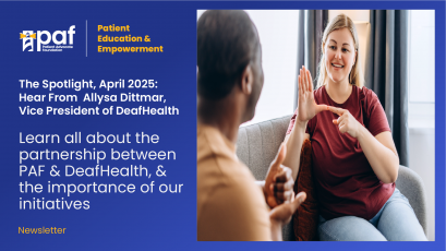 The Spotlight, April 2025: Hear from Allysa Dittmar, Vice President of DeafHealth