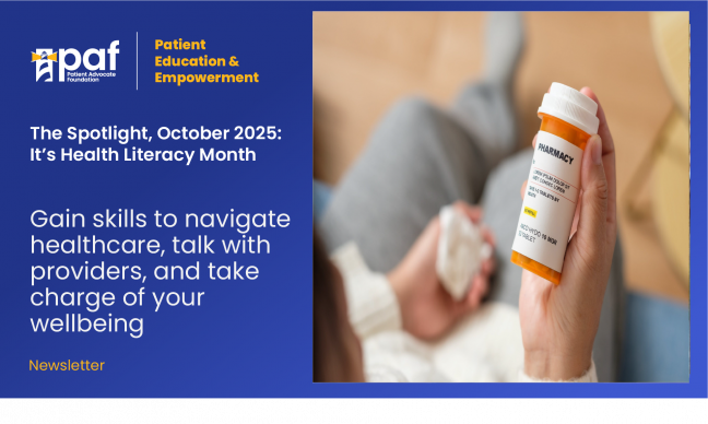 The Spotlight, October 2025: Health Literacy Month: Understanding Your Health Information Matters