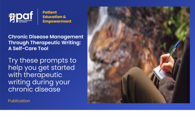 Chronic Disease Management Through Therapeutic Writing: A Self-Care Tool