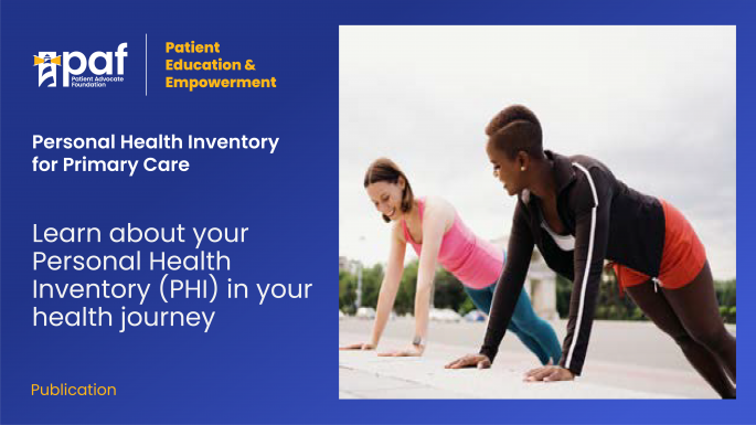 Personal Health Inventory for Primary Care